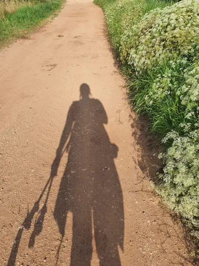 Ombre de florandophoto sur le chemin du retour