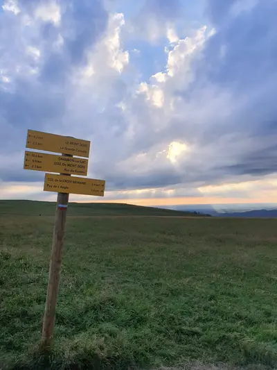 panneau de randonnée