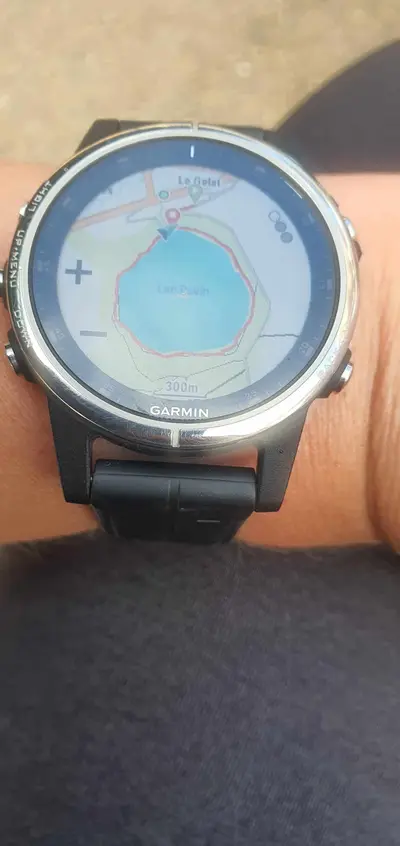 tracé sur montre garmin