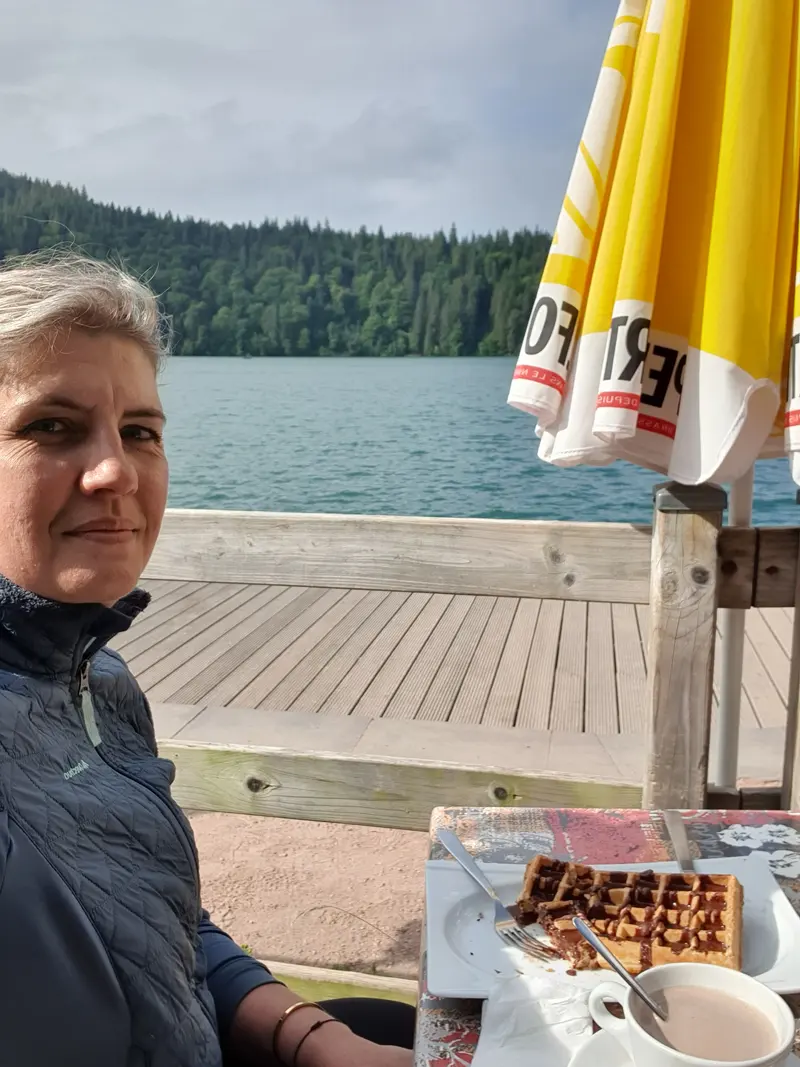 florandophoto en terrasse au lac Pavin