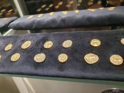 Pièces de monnaie en or