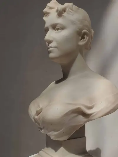 buste de femme en marbre