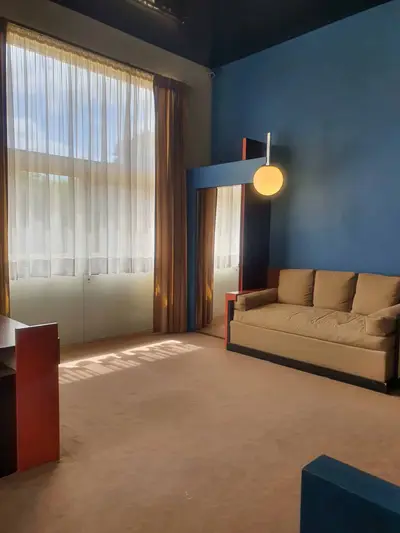 chambre d'enfant bleue