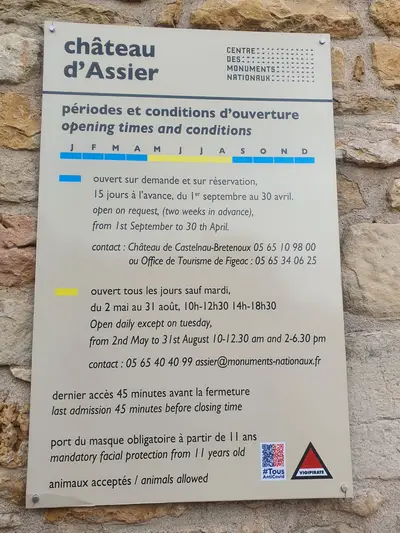 horaires et tarifs