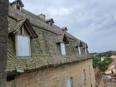 toiture du château