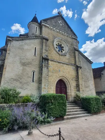 église d'Autoire parvis