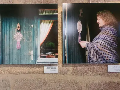 photo d'une femme avec un châle