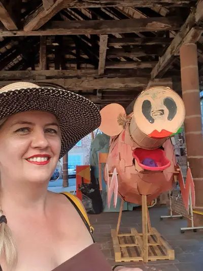 florence avec un cochon