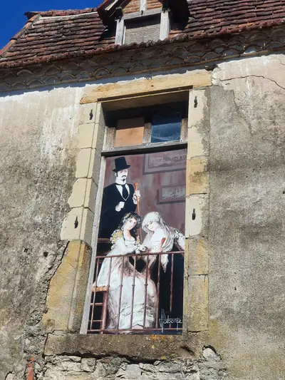 peinture d'une famille