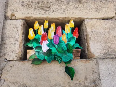 tulipes peintes
