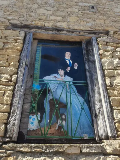 peinture d'un homme et d'une femme