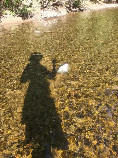 les pieds dans l'eau