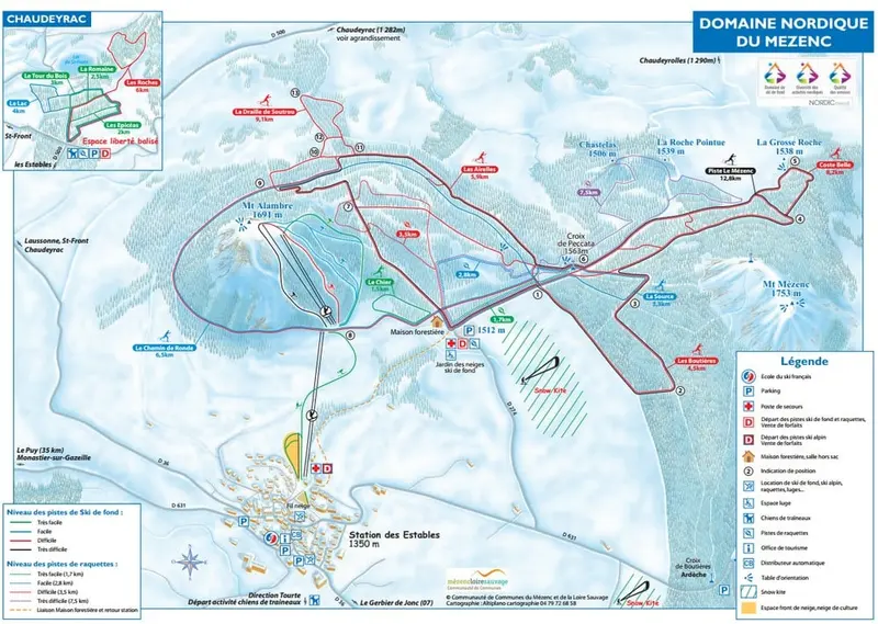 Plan des pistes