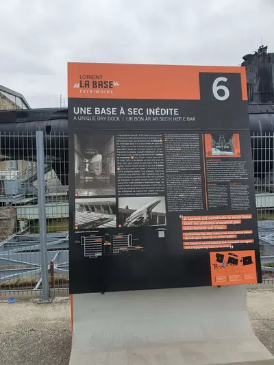 Affichage base à sec inédite à Lorient