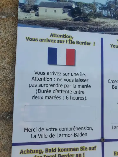 Précautions d'usage île Berder