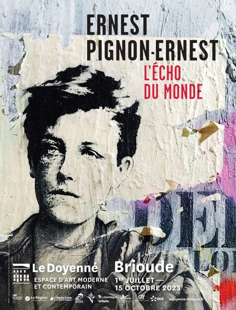 Affiche de l'exposition Echo du monde au Doyenné de Brioude