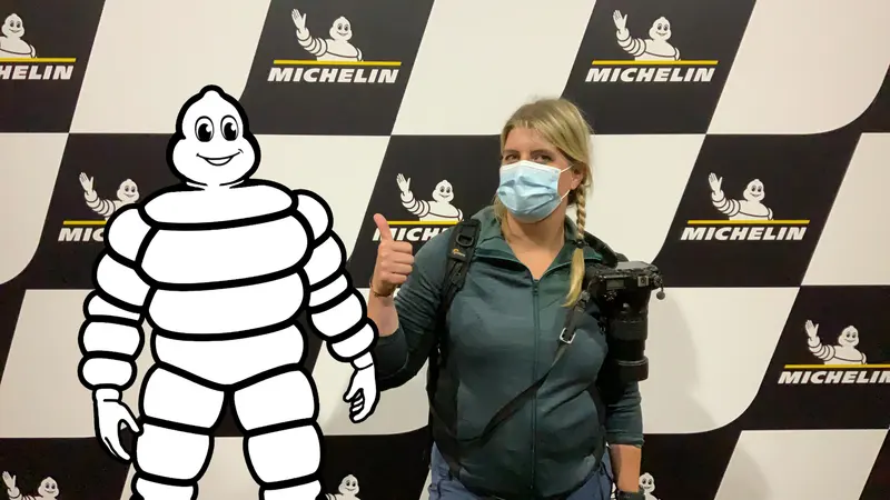 Florandophoto avec Bibendum à l'aventure Michelin