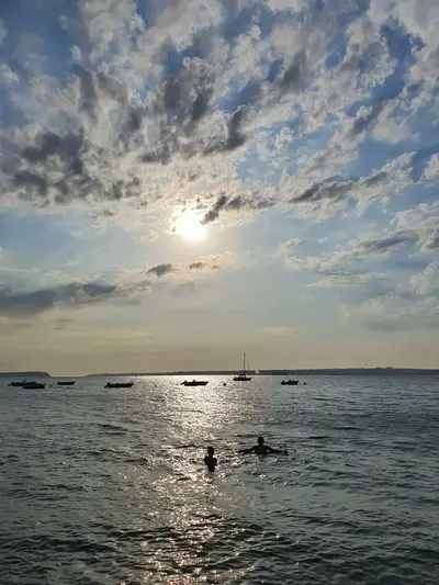 Baignade dans le finistère sud
