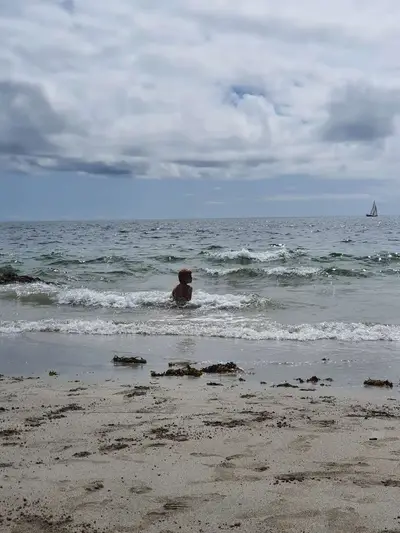 Baignade à Nevez dans le Finistère