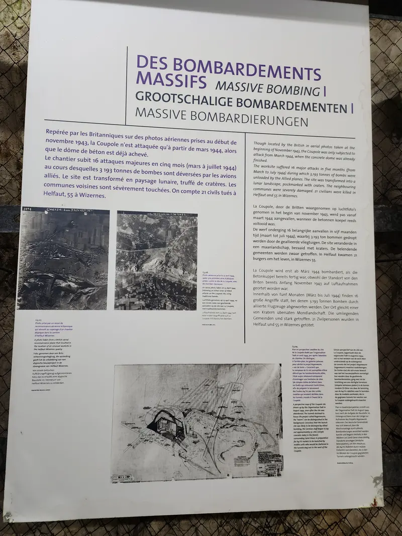 Affiche sur les bombardements