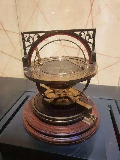 Boussole au musée de la Marine à Port-Louis