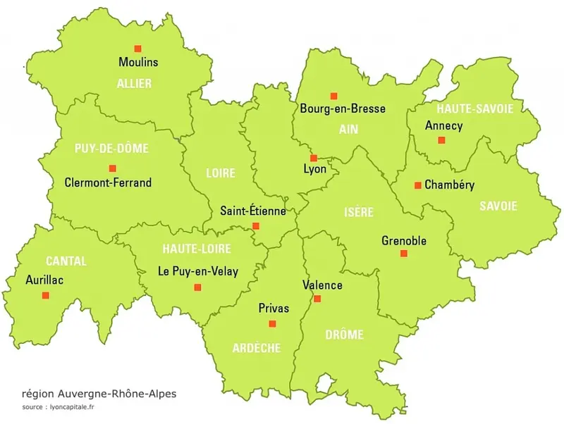 Carte departements auvergne rhone alpes jpg