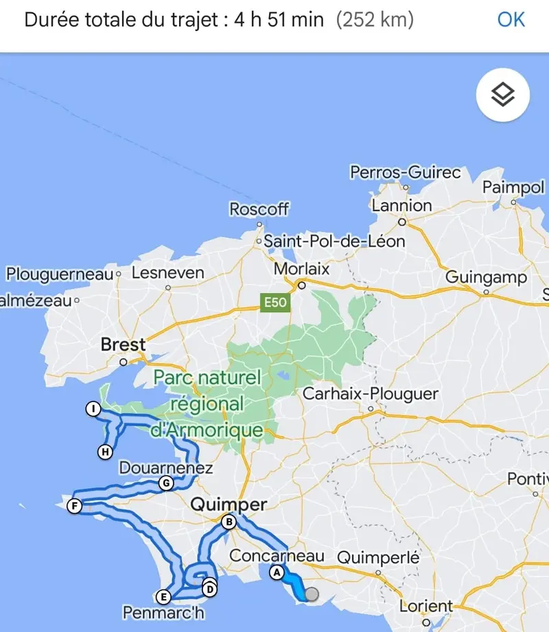 Etape entre Nevez et Camaret-sur-Mer