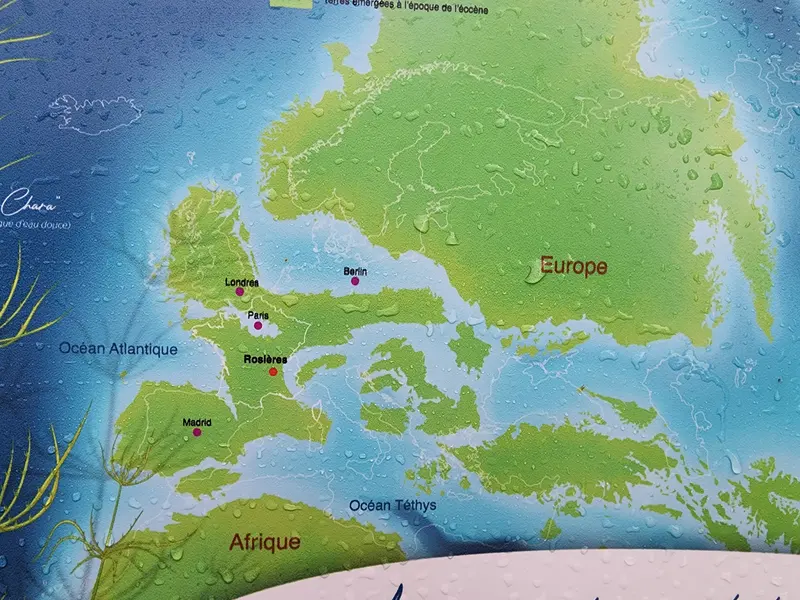 Carte montrant l'Europe sous l'eau