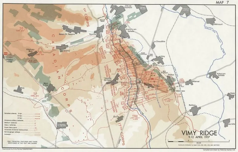 carte des opérations canadiennes