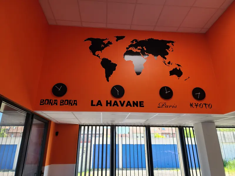 Carte avec les 4 destinations