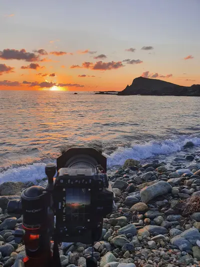 Appareil photo pour le coucher de soleil
