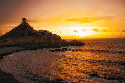 Coucher de soleil orange