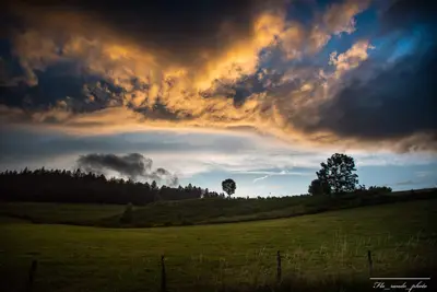 Coucher de soleil nikon besse