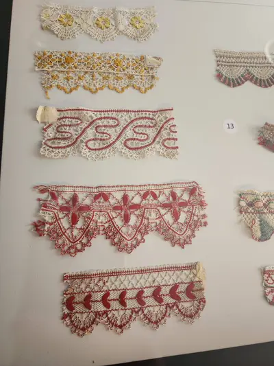 Echantillon de dentelles au musée de Retournac