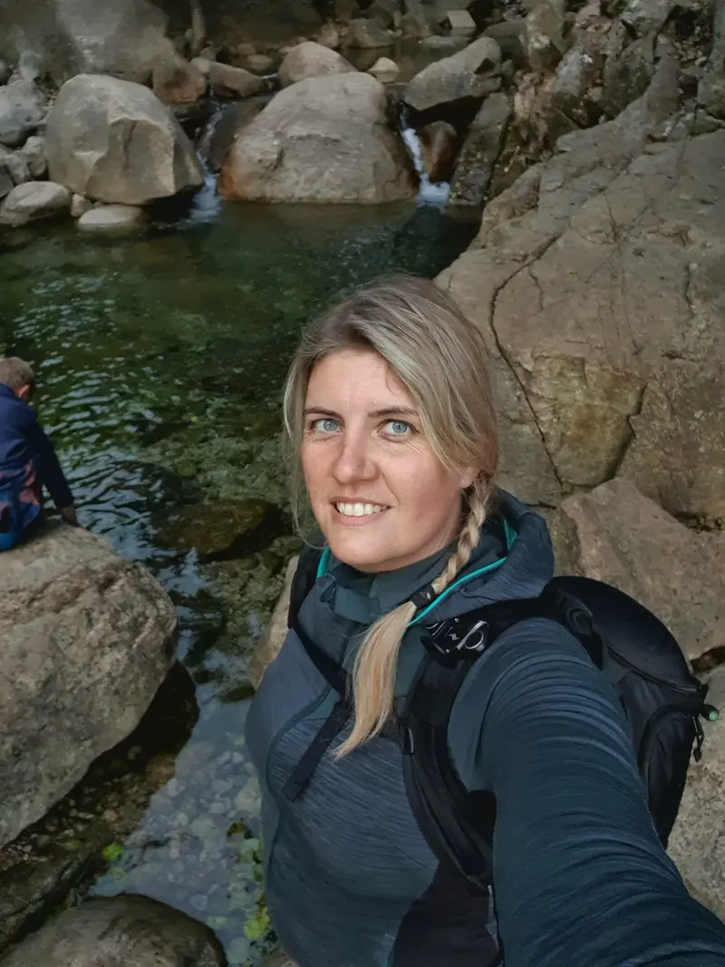 En randonnée près des piscines
