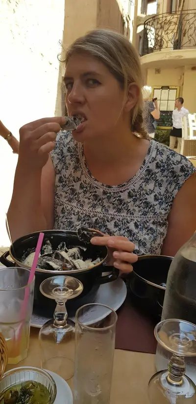 Florandophoto mange des moules