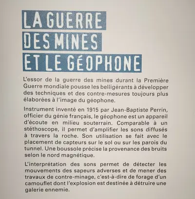 texte sur le géophone