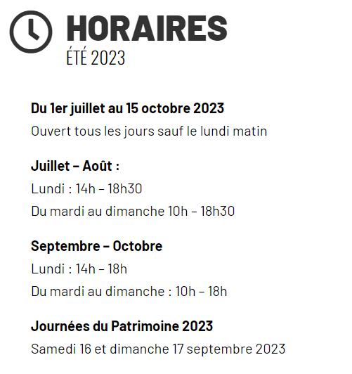 Horaires du Doyenné à Brioude