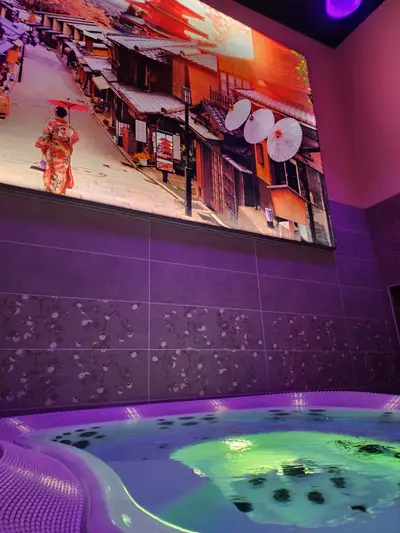jacuzzi et écran