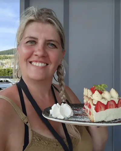 Florandophoto avec une part de fraisier