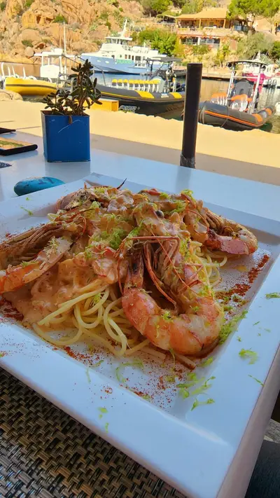 Linguines aux gambas