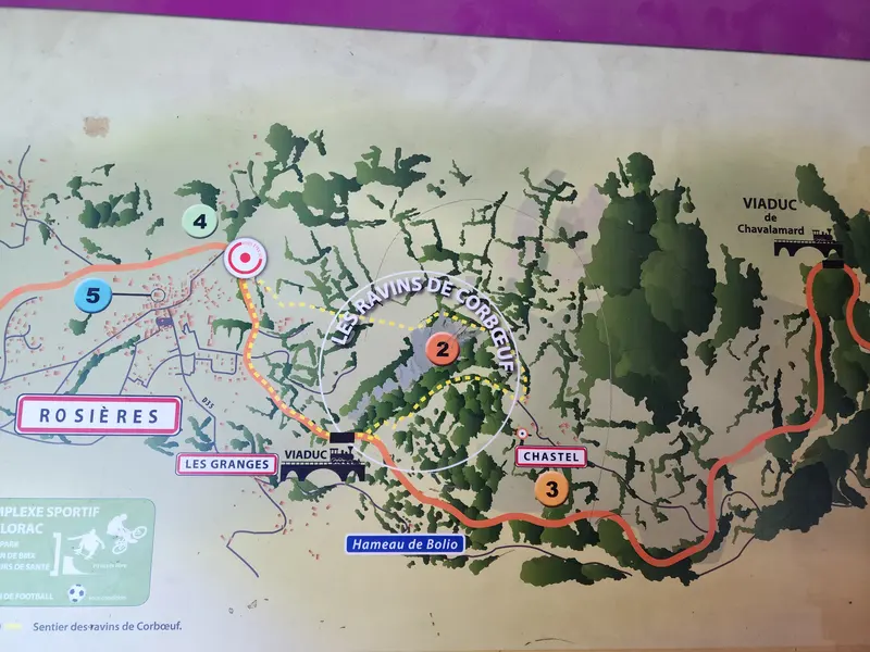 Carte avec la localisation