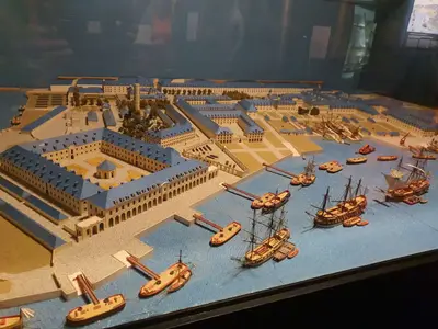 Maquette port de Lorient Compagnie des Indes