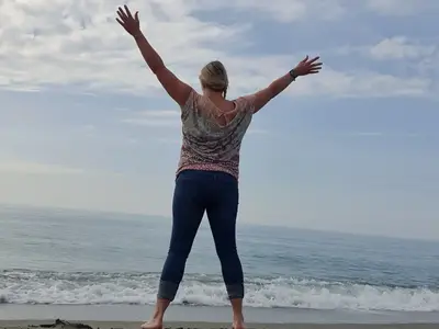 Moi sur la plage d'aleria