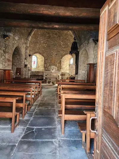 Intérieur de l'église de Moudeyres