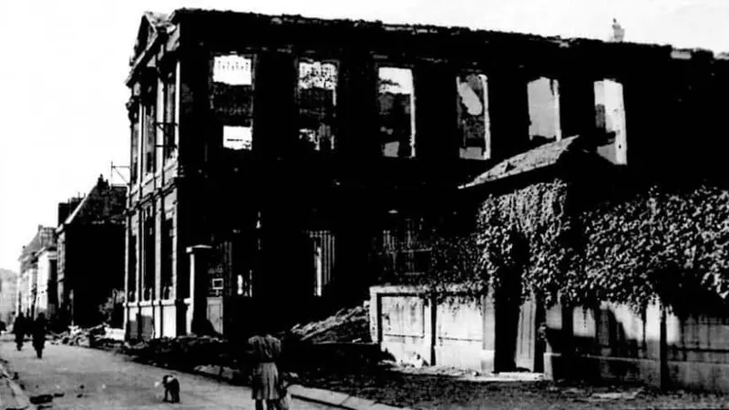 musée détruit par les bombes