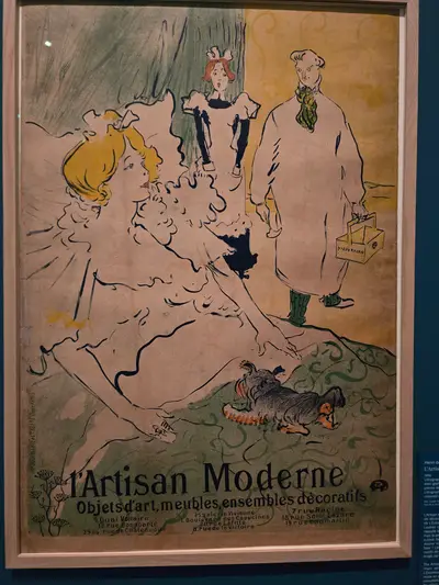 exposition temporaire sur les affiches: artisan moderne