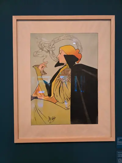 exposition temporaire sur les affiches: dame