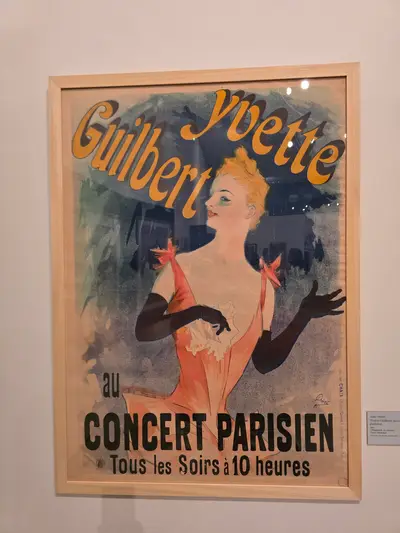 exposition temporaire sur les affiches: yvette Guilbert