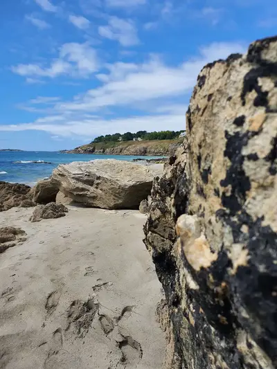 Plage à newez dans le Finistère
